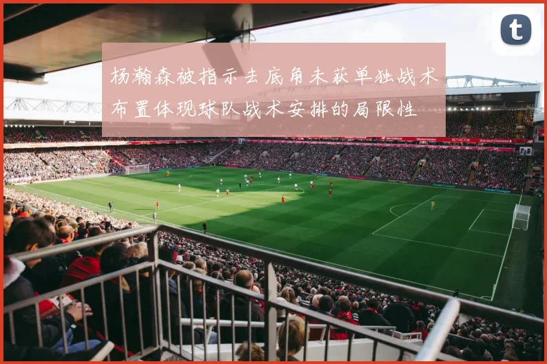 杨瀚森被指示去底角未获单独战术布置体现球队战术安排的局限性